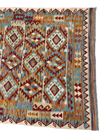 Afghan Kilim Handmade Rug 120 x 160 cm (3.94x 5.52 ft)