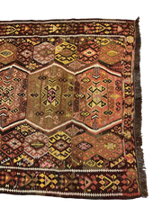 Old Anatolian Sumak Handmade Rug 360 x 140 cm (11.81 x 4.59 ft)