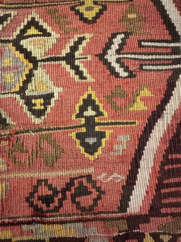 Old Anatolian Sumak Rug 360 x 140 cm (11.81 x 4.59 ft)
