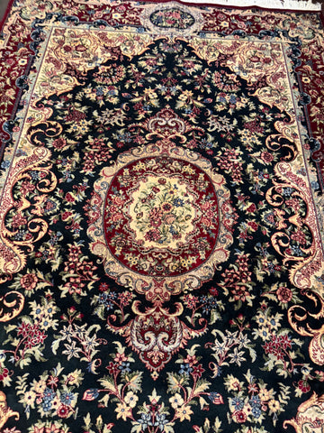 Handmade Indo-Sarouk Wool Persian Style Rug - 284 × 186 cm