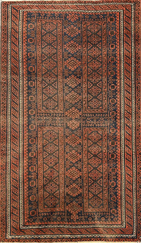 Persian Baluch tribal hand-knotted rug