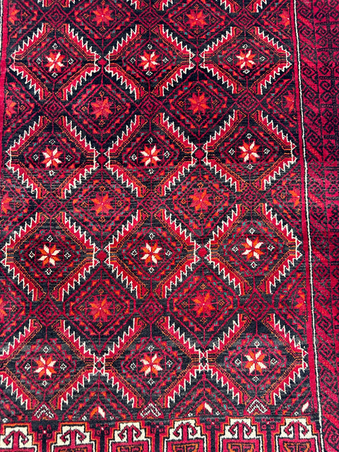 Persian Baluch Tribal Hand-Knotted Rug