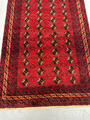 188 x 112 cm Persian Baluch Tribal Hand-Knotted Red Beige Colour Rug