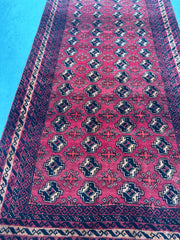 188 x 112 cm Persian Baluch Tribal Hand-Knotted Red Beige Colour Rug