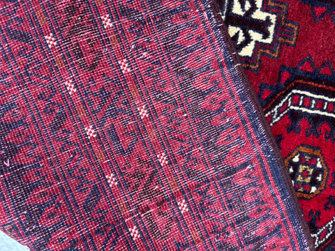 Persian Baluch Tribal Hand-Knotted Red Beige Colour Rug
