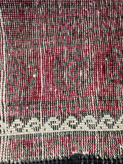 120 x 244 cm Persian Baluch Tribal Hand-Knotted Red Black Colour Rug