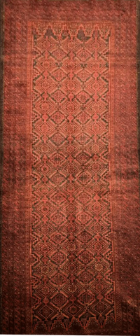 Persian Wool Old Baluch Rug 233 x 114 cm (7.64 x 3.74 ft)