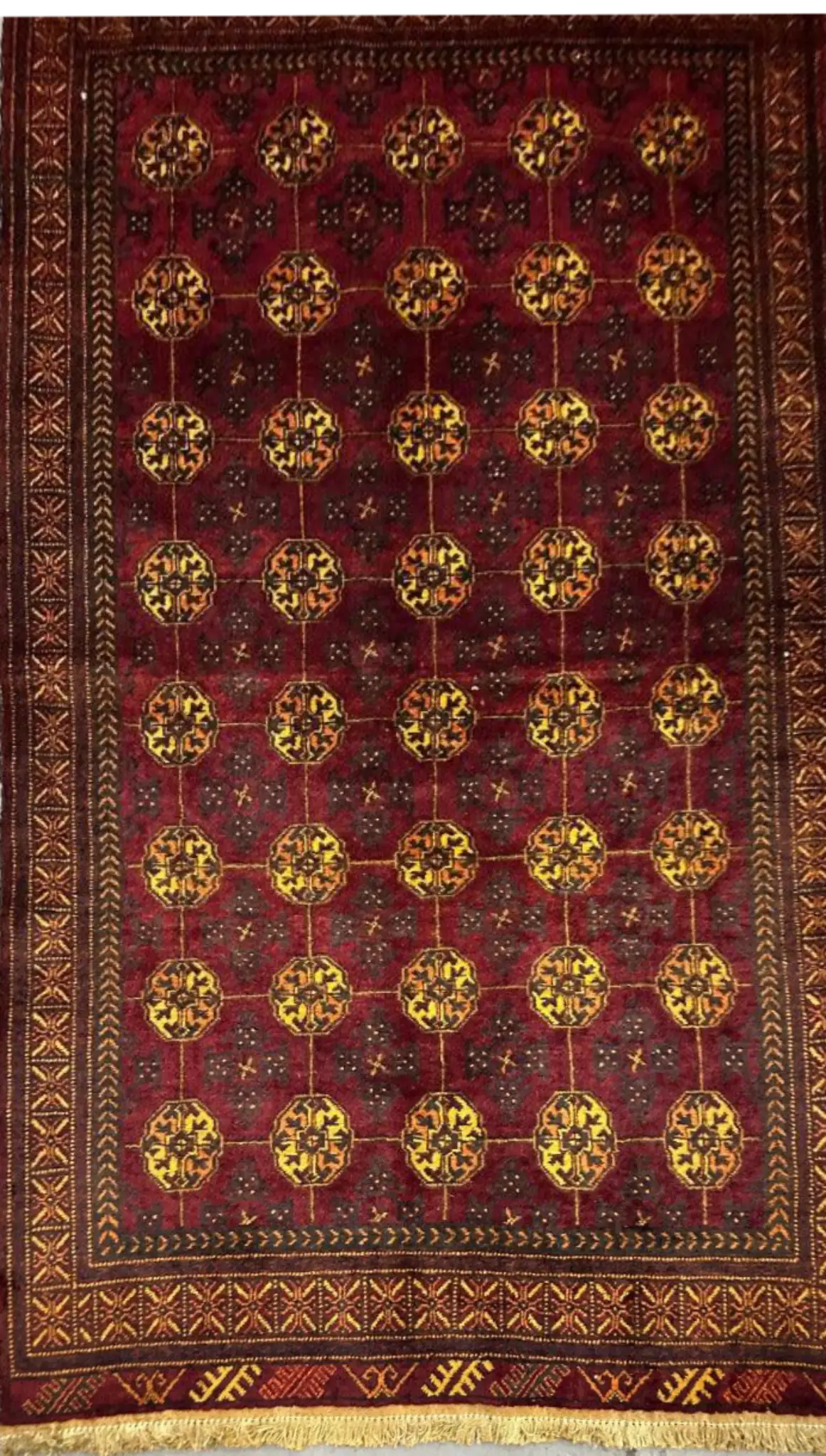 Fine Persian Old Baluch Rug 200 x 112 cm (6.56 x 3.67 ft)