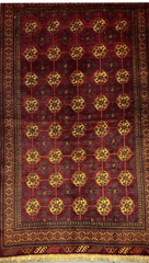 Fine Persian Old Baluch Rug 200 x 112 cm (6.56 x 3.67 ft)