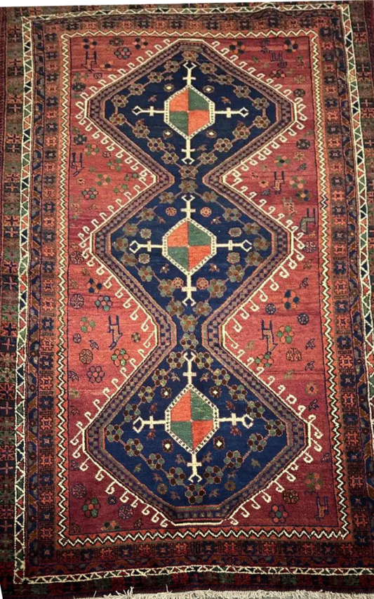 Fine Persian Wool Semi-Tribal Sirjan Rug 129 x 255 cm (4.23 x 8.37 ft)