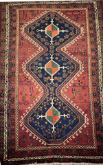 Fine Persian Wool Semi-Tribal Sirjan Rug 129 x 255 cm (4.23 x 8.37 ft)