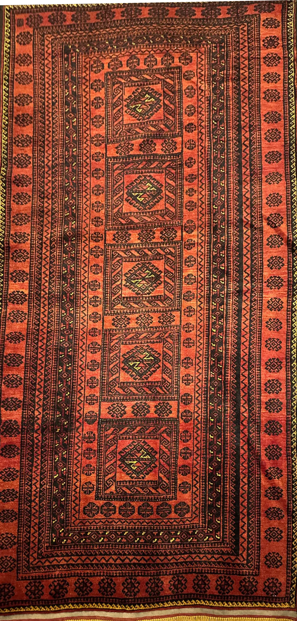 Fine Persian Wool Old Baluch Rug 188 x 110 cm (6.17 x 3.61 ft)