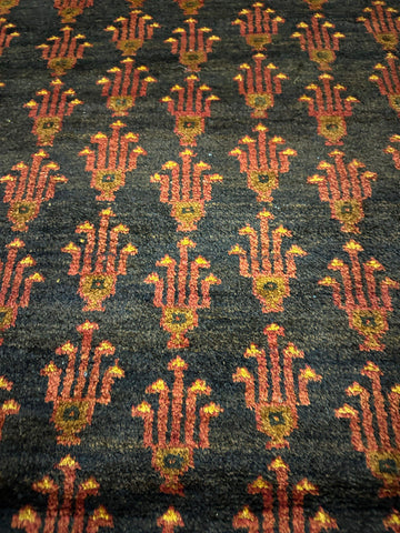 275 x 125 cm Fine Persian Old Baluch Rug Hand-Knotted Orange & Yellow Colour - Rugoutlet