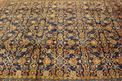 343x220 cm Persian Mahal Sarough Tribal Wool Rugs Hand Knotted Blue - Rugoutlet