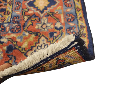 343x220 cm Persian Mahal Sarough Tribal Wool Rugs Hand Knotted Blue - Rugoutlet