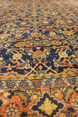 343x220 cm Persian Mahal Sarough Tribal Wool Rugs Hand Knotted Blue - Rugoutlet