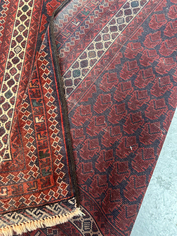 101 x 150 cm Persian Baluch Tribal Red Cream Colour Rug