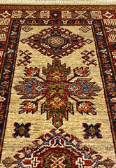 Kazak Natural Dye Wool Runner Rug  170 x 58 cm (5.5 x 1.9 ft)