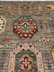 Handmade Sultani Design Natural dye Rug 2.95 x 2.47 m