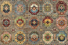 Handmade Sultani Design Natural dye Rug 2.95 x 2.47 m