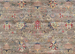 Handmade Sultani Design Natural dye Rug 3.75 x 2.60 m