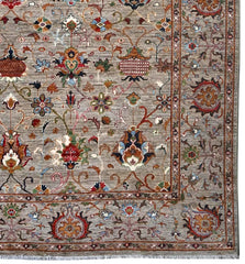 Handmade Sultani Design Natural dye Rug 3.50 x 2.68 m