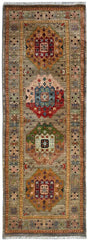 Kazak Natural Dye Wool Runner Rug  2.80 X 0.80 m (9.1 X 2.6 ft)