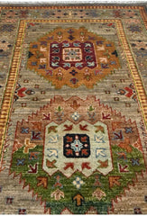 Kazak Natural Dye Wool Runner Rug  2.80 X 0.80 m (9.1 X 2.6 ft)