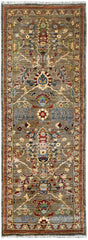 Kazak Natural Dye Wool Runner Rug  2.37 X 0.70 m (7.7 X 2.2 ft)