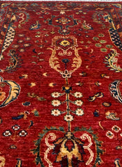 Kazak Natural Dye Wool Runner Rug  1.60 X 1.00 m (5.2 X 3.2 ft)