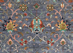 Handmade Sultani Design Natural dye Rug 2.94 x 2.20 m