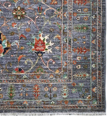 grey-orange-sultani-design-rug-corner