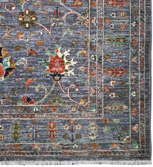 Handmade Sultani Design Natural dye Rug 2.94 x 2.02 m