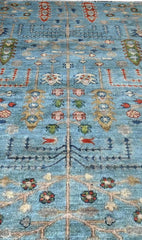 Kazak Natural Dye Wool Runner Rug  4.06 X 0.75 m (13.3 X 2.4 ft)