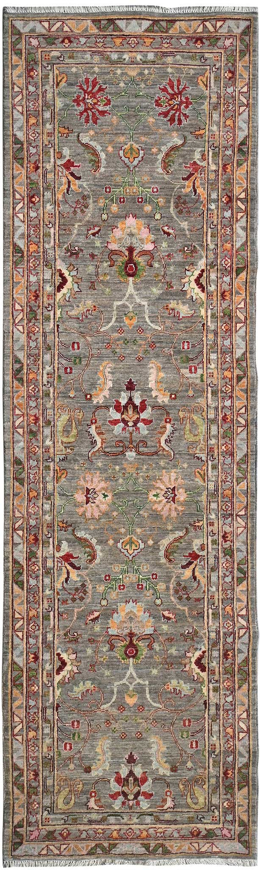 Kazak Natural Dye Wool Runner Rug  2.64 X 0.80 m (8.6 X 2.6 ft)