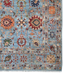 Handmade Sultani Design Natural dye Rug 2.95 x 1.96 m