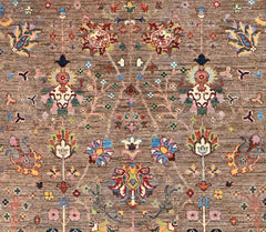 Handmade Sultani Design Natural dye Rug 2.98 x 2.48 m