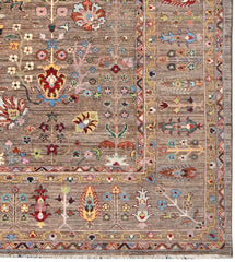 Handmade Sultani Design Natural dye Rug 2.98 x 2.48 m