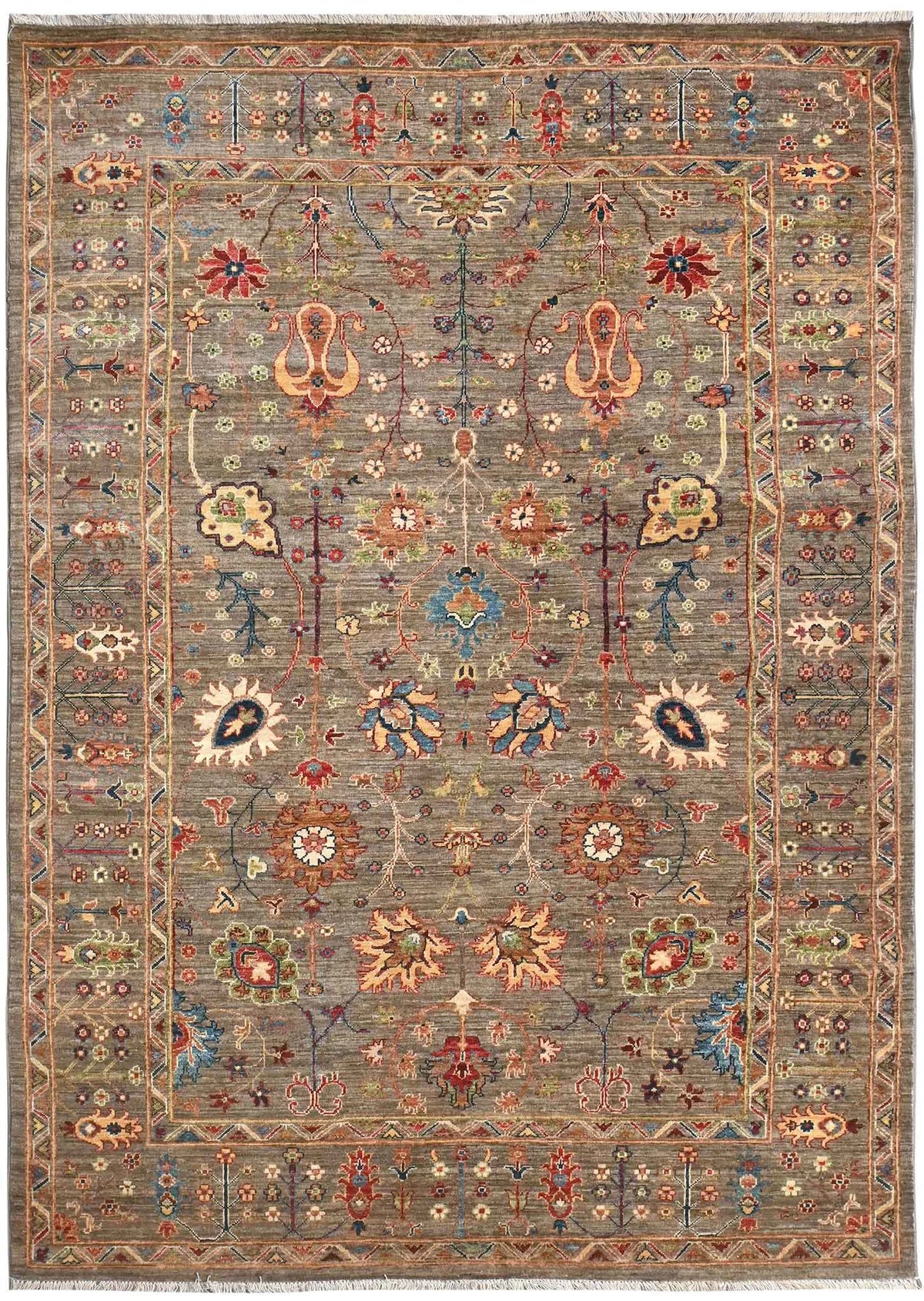 Handmade Sultani Design Natural dye Rug 2.37 x 1.70 m