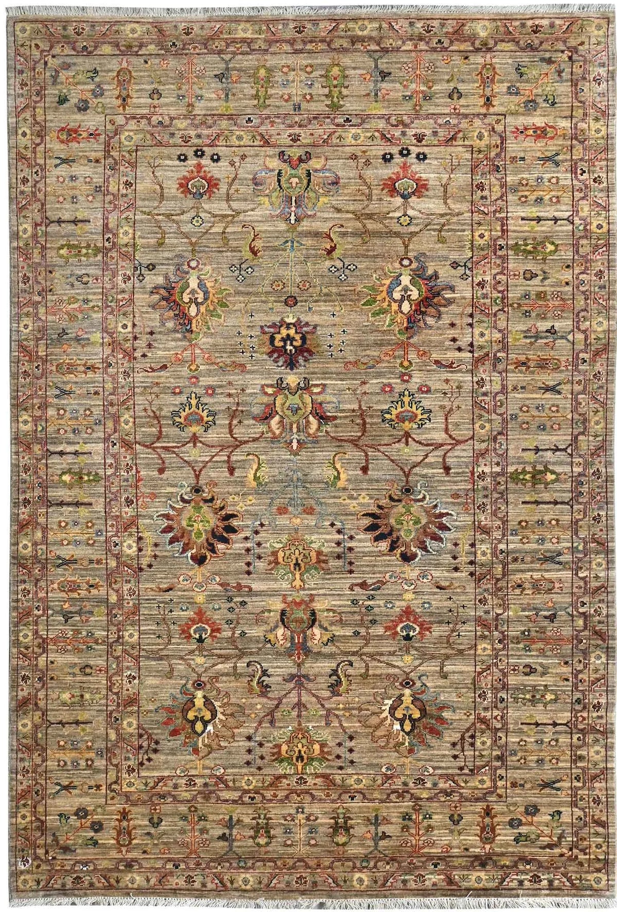 Handmade Sultani Design Natural dye Rug 2.34 x 1.55 m