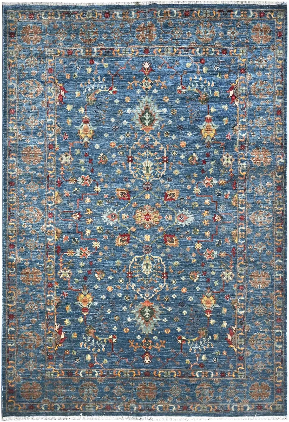 Handmade Sultani Design Natural dye Rug 2.52 x 1.75 m