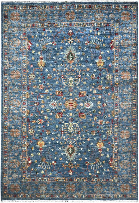 Handmade Sultani Design Natural dye Rug 2.52 x 1.75 m