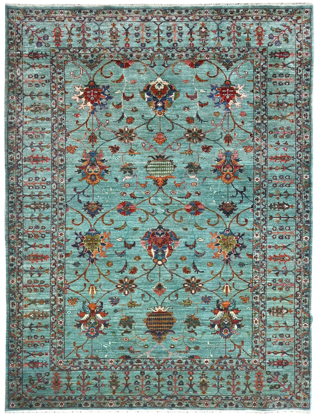 Handmade Sultani Design Natural dye Rug 2.68 x 1.79 m