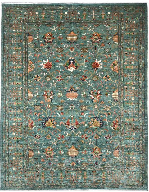 green-red-sultani-design-rug-full