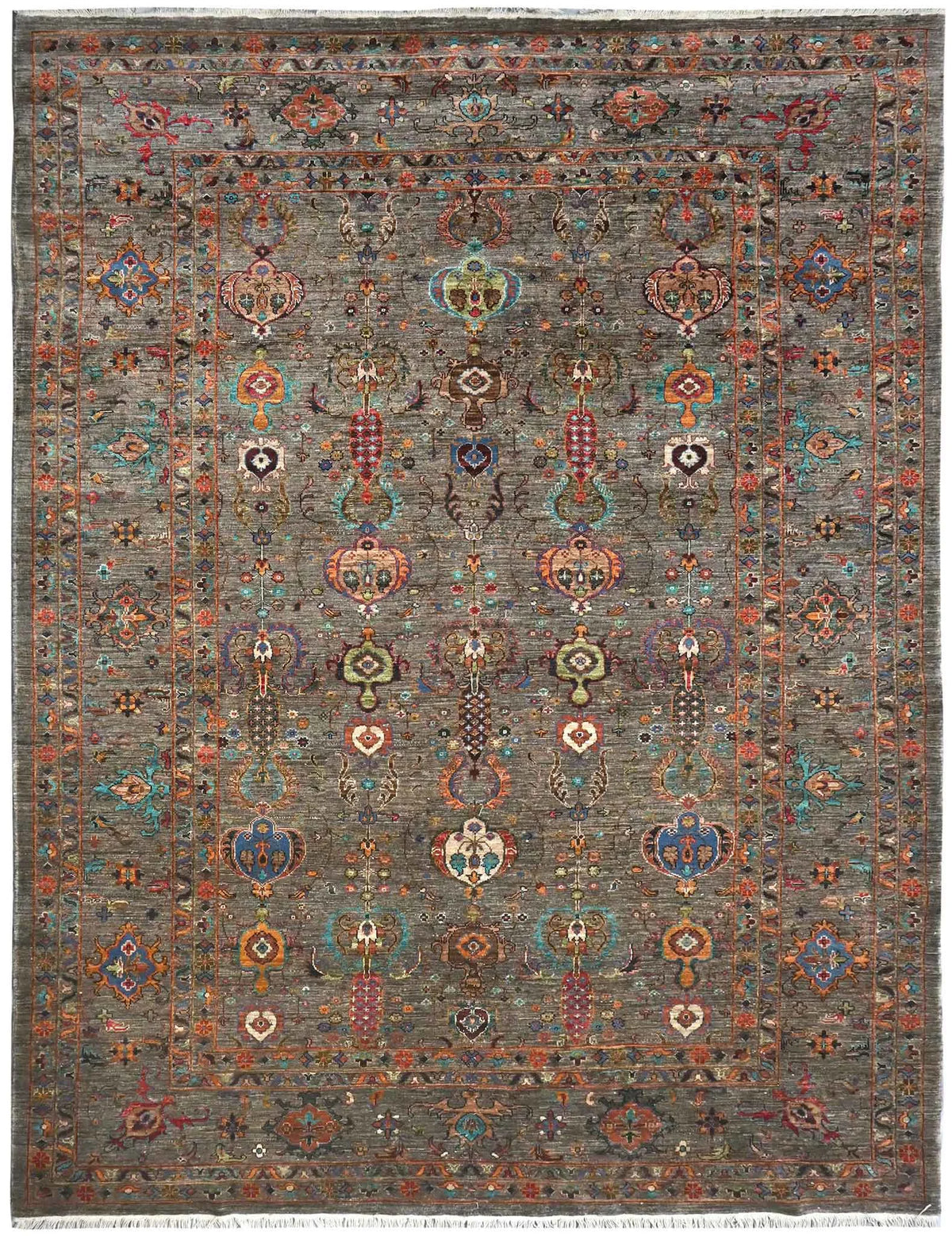 Handmade Sultani Design Natural dye Rug 3.10 x 2.18 m