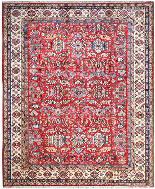 Handmade Kazak Wool Rug 3.07 x 2.51 m  (10 x 8.2 ft)