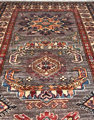 Kazak Natural Dye Wool Runner Rug  2.98 X 0.83 m (9.7 X 2.7 ft)