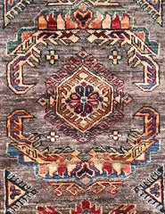 Kazak Natural Dye Wool Runner Rug  2.98 X 0.83 m (9.7 X 2.7 ft)