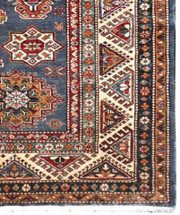 Handmade Kazak Wool Rug 2.40 X 1.77 m (7.8 X 5.8 Ft)