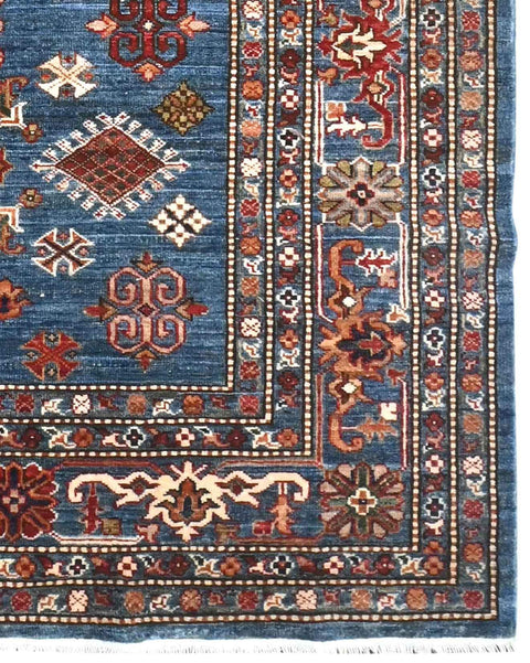 kazak-rug-skyblue-corner